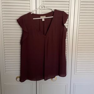 Maroon/purple shade blouse